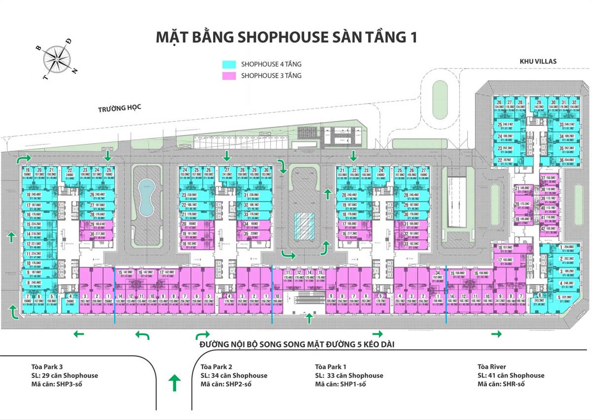 MẶT BẰNG CĂN HỘ THƯƠNG MẠI SHOPHOUSE